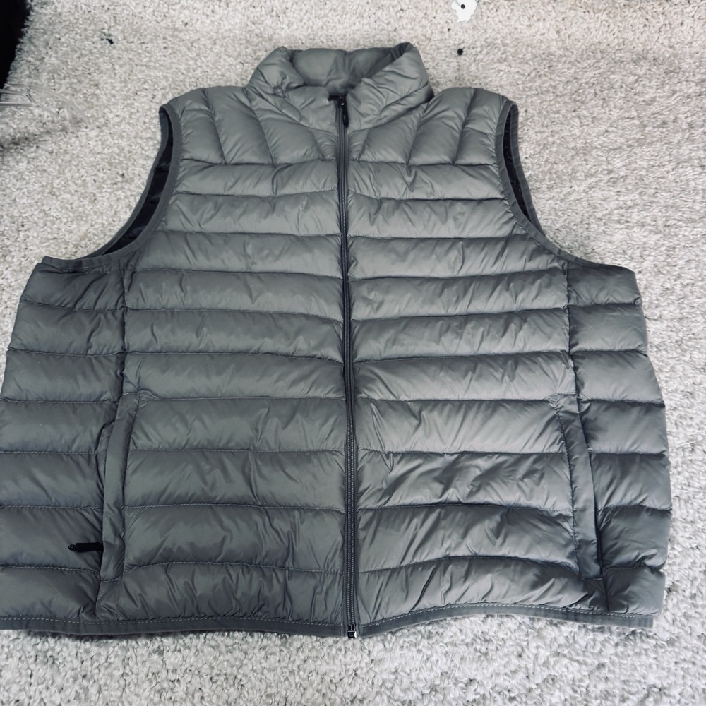 Hawke & Co Sport Performance Puffer Vest‎ XL Gray Duck Down Blend Warm Casual